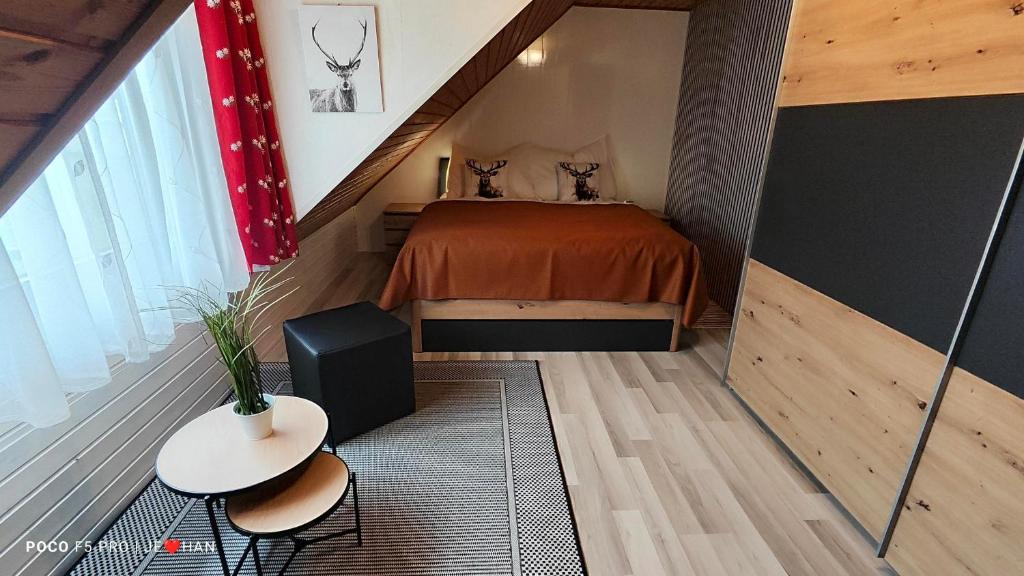Letto o letti in una camera di Ferienhaus Strassgartl
