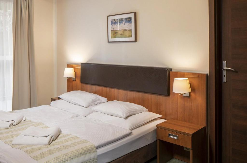 Postel nebo postele na pokoji v ubytování Maximus Spa