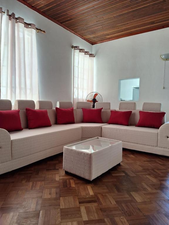 Posezení v ubytování Ayru residence