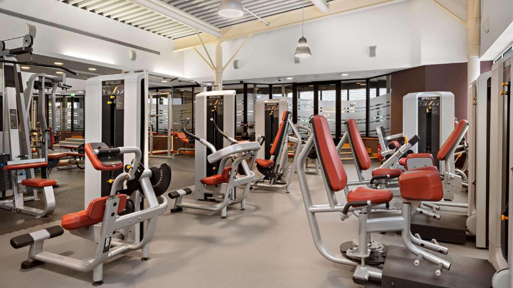 Fitness centrum a/nebo fitness zařízení v ubytování Hilton Dresden an der Frauenkirche