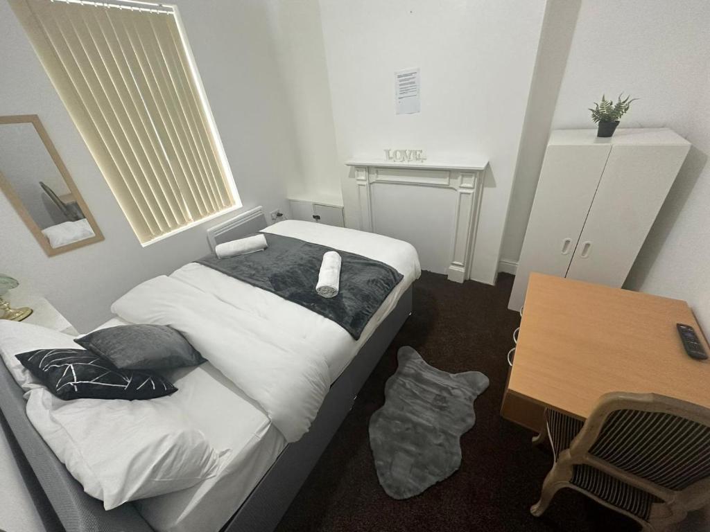 Postel nebo postele na pokoji v ubytování Dans Place