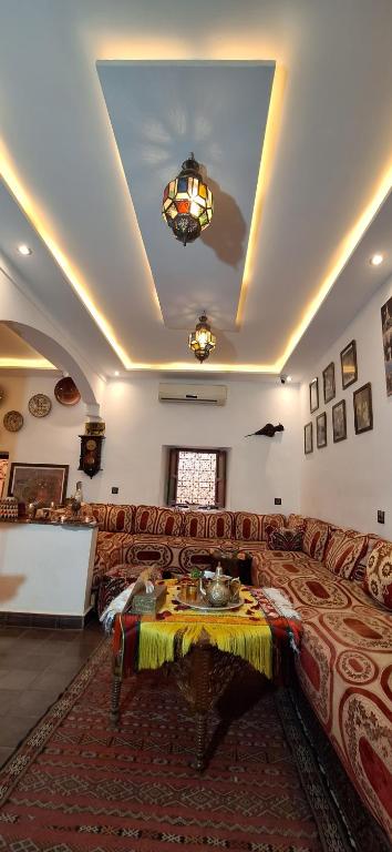 Posezení v ubytování Hostel Dar Ben Youssef