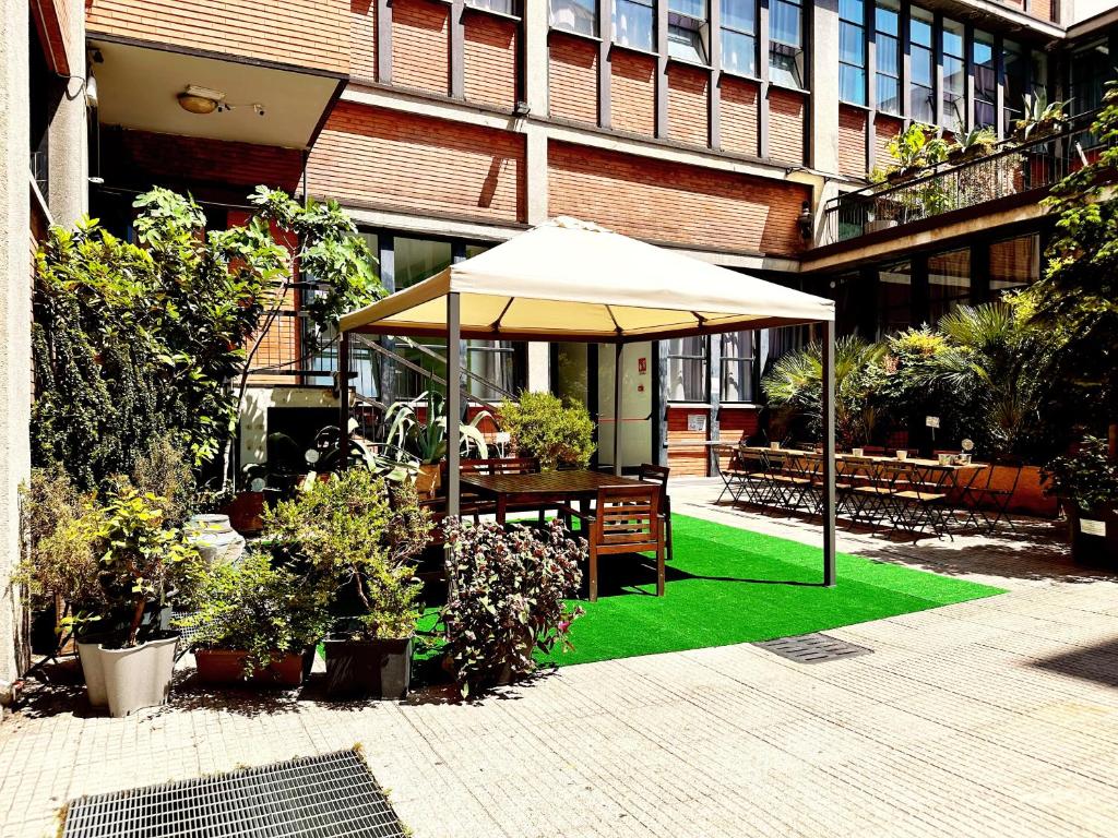Un jardín fuera de Mio Hostel