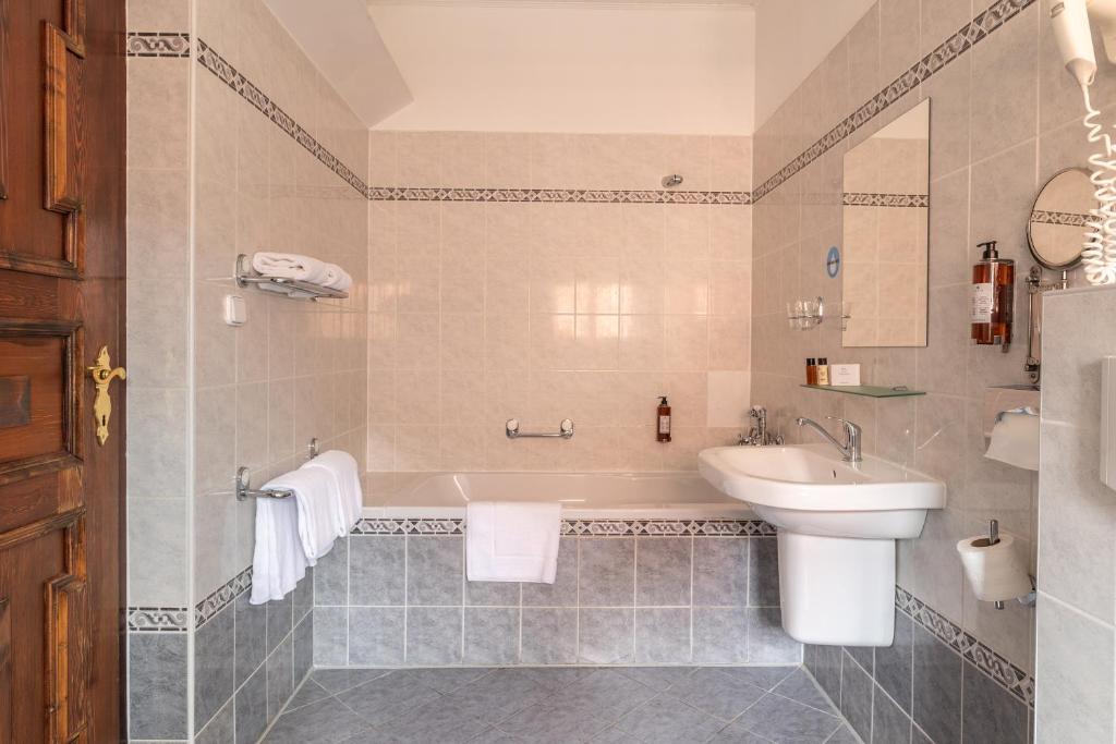 Koupelna v ubytování Hotel Ruze