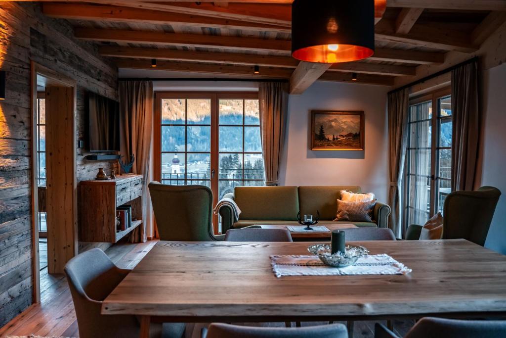 Posezení v ubytování Chalet WildRuh