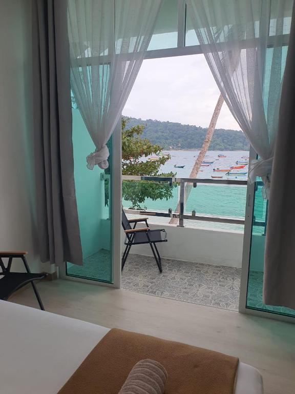 Perhentian Bay Chalet - Quarto Duplo Com Vista Para O Mar