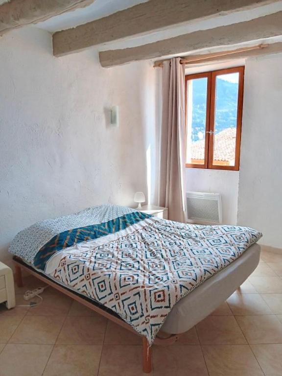 Posteľ alebo postele v izbe v ubytovaní Duplex vue mer 50m de la plage des Sablettes