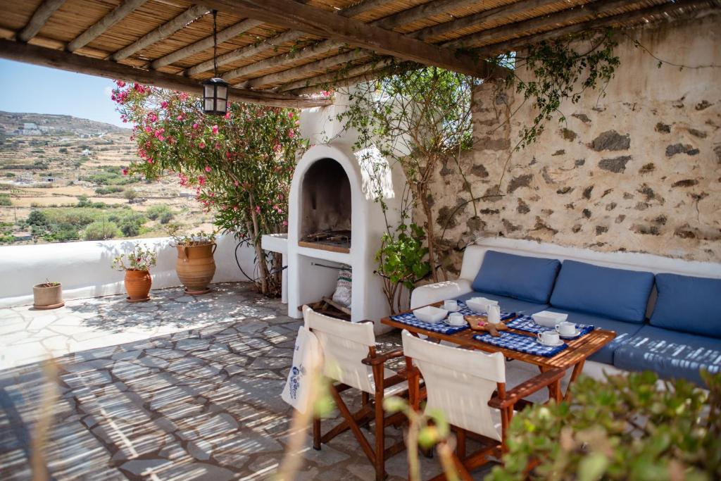 Posezení v ubytování Villa Cyclades Naxos