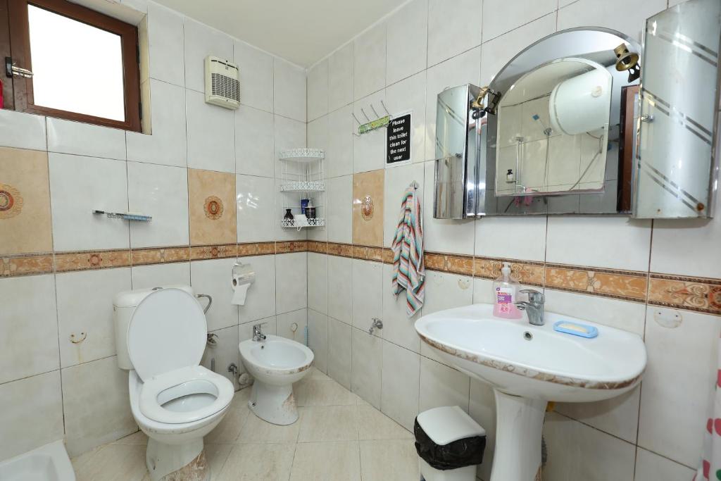 Koupelna v ubytování Hostel Osho