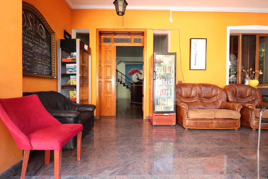 Posezení v ubytování Hostel Osho