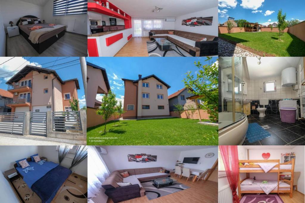 a collage of pictures of homes and houses at Vila melek 4 bedrooms in Sarajevo