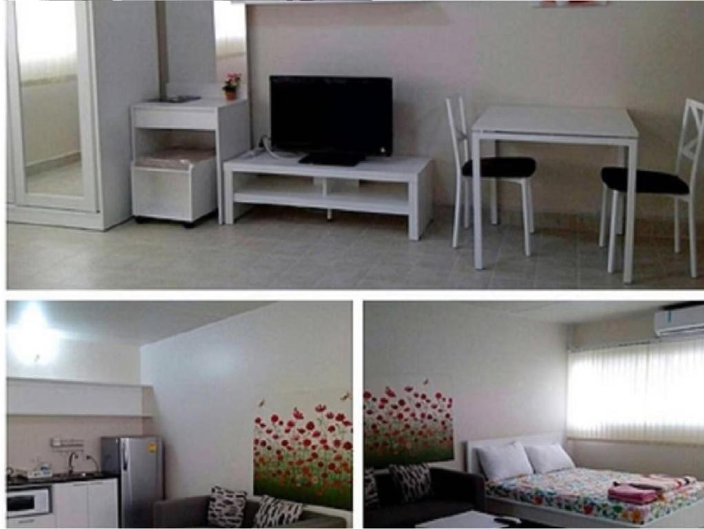 Η κουζίνα ή μικρή κουζίνα στο Asia Don Mueang Bangkok Condominium Bb