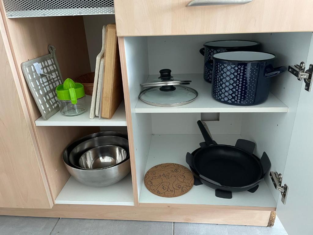 Kuchyň nebo kuchyňský kout v ubytování Apartment Varnsdorf Nr.1