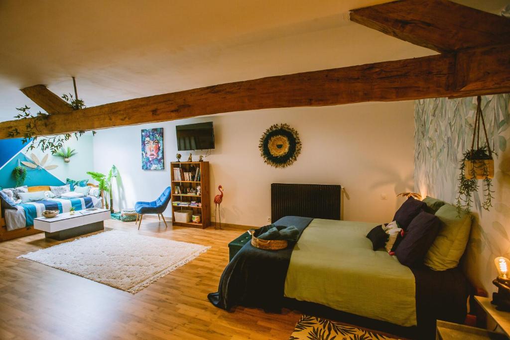 La Grange de Cablanc - Chambre Double Ou Jumelle Avec Lit Supplémentaire
