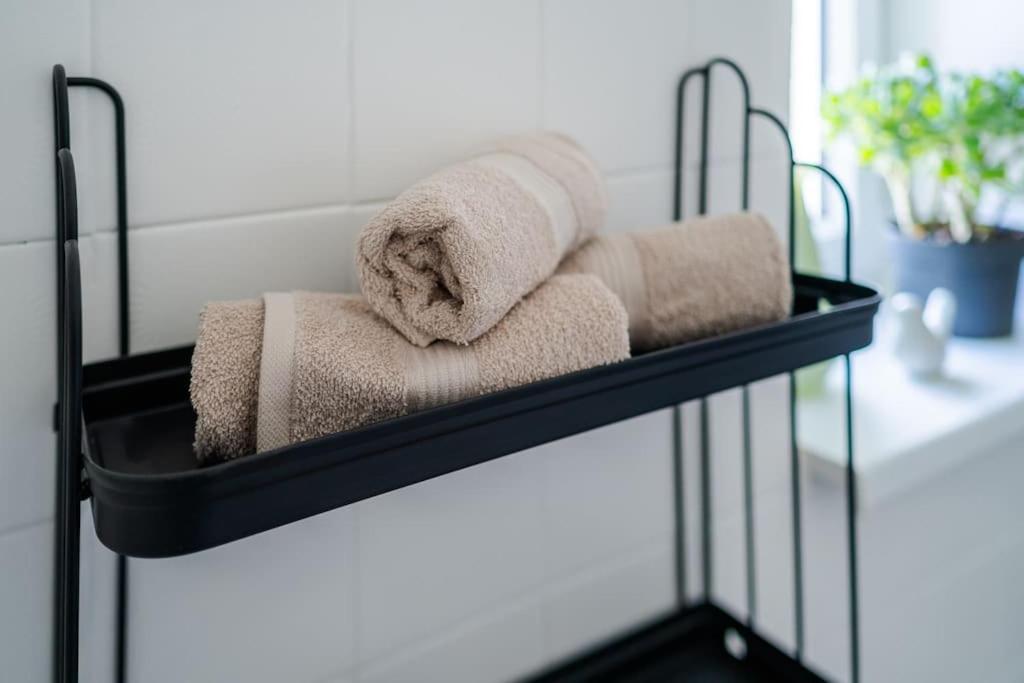 Postel nebo postele na pokoji v ubytování Velký apartmán V Pralese Šumava