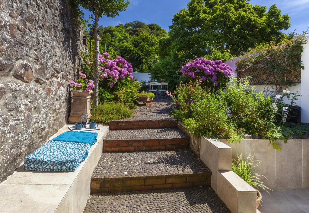 Zahrada ubytování Pebble Cottage, Dunster