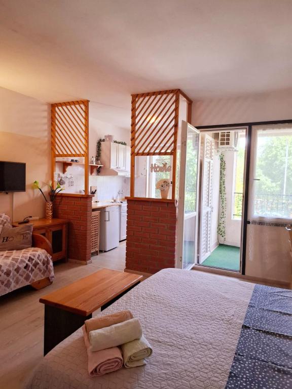 Кровать или кровати в номере House Kate