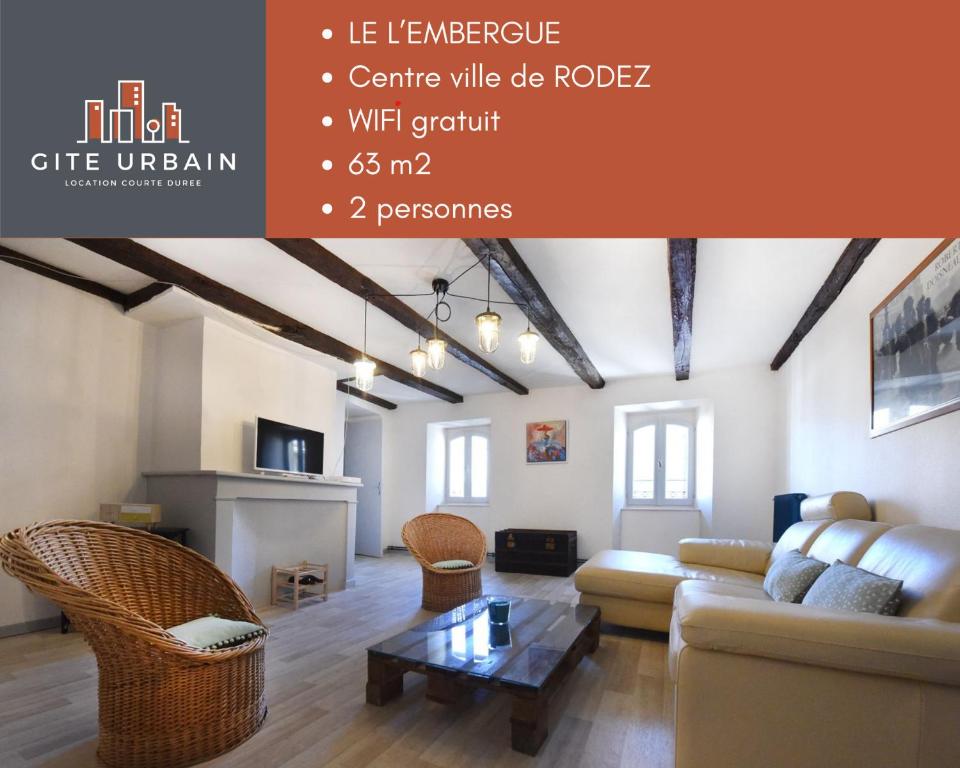 Χώρος καθιστικού στο Hyper Centre - Cosy Appartement avec Cachet