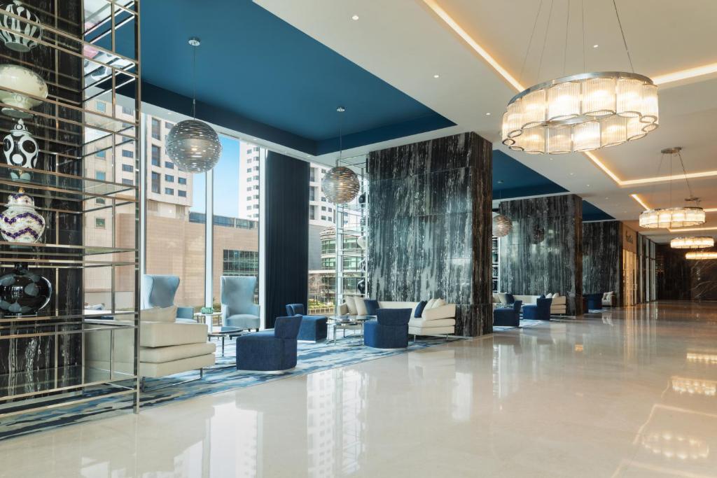 Posezení v ubytování Wyndham Grand Istanbul Levent Hotel & Conference Center