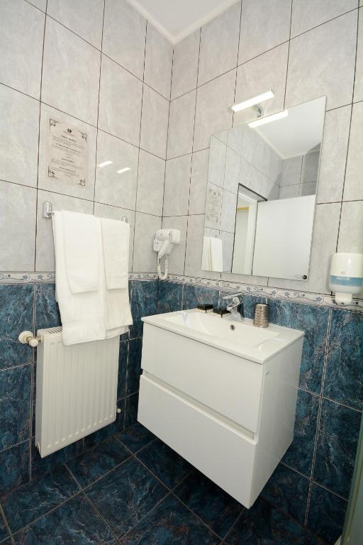 Koupelna v ubytování Hotel Andre´s