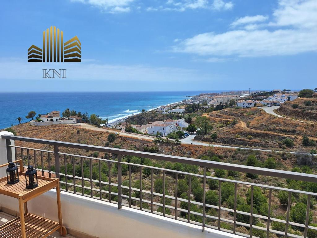 a balcony with a view of the ocean at Exclusive Penthouse Privacy and Sea View in Vistamar KniTorroxCosta in Torrox Costa