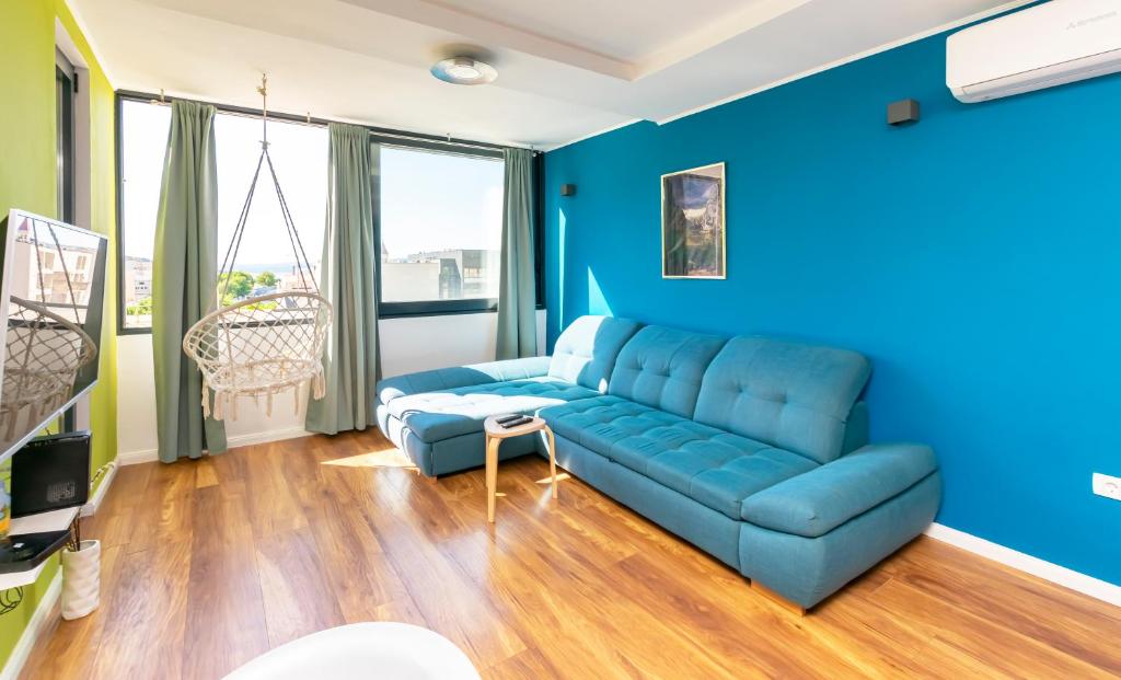 Posedenie v ubytovaní Luxury 4 star, amazing view apartment with free parking