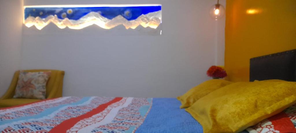 Postel nebo postele na pokoji v ubytování Casa con Piscina Privada Playas del Mar