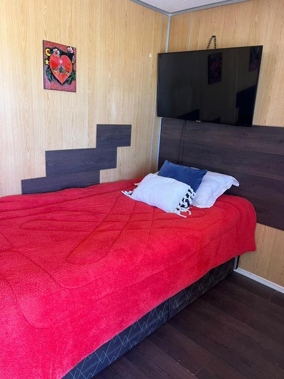 Postel nebo postele na pokoji v ubytování Retiro Bajoestrellas