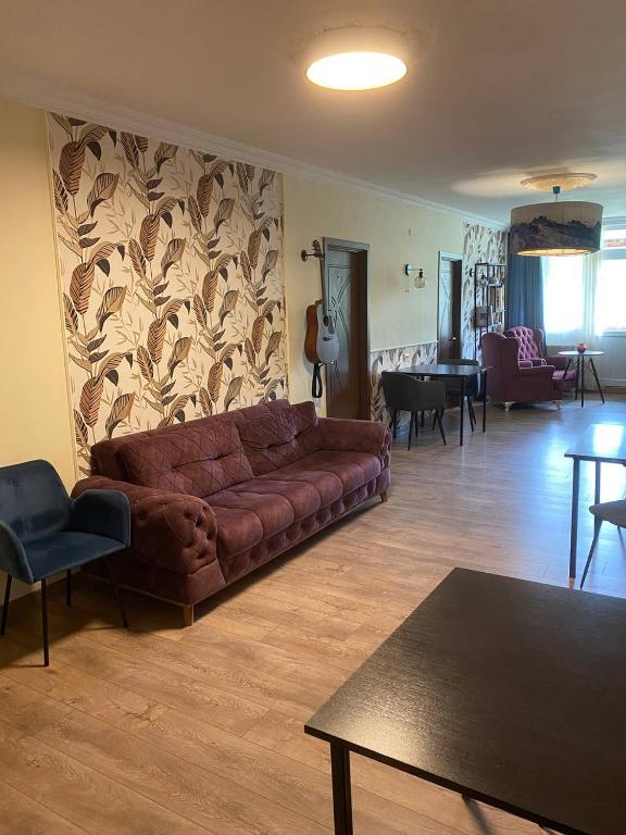 Posezení v ubytování Mestia Residence