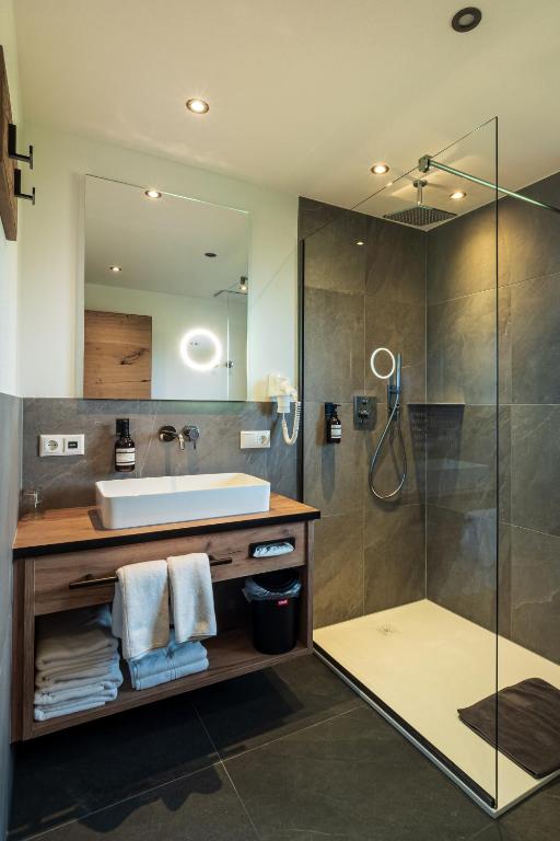 Koupelna v ubytování Appartements Hochödlehen