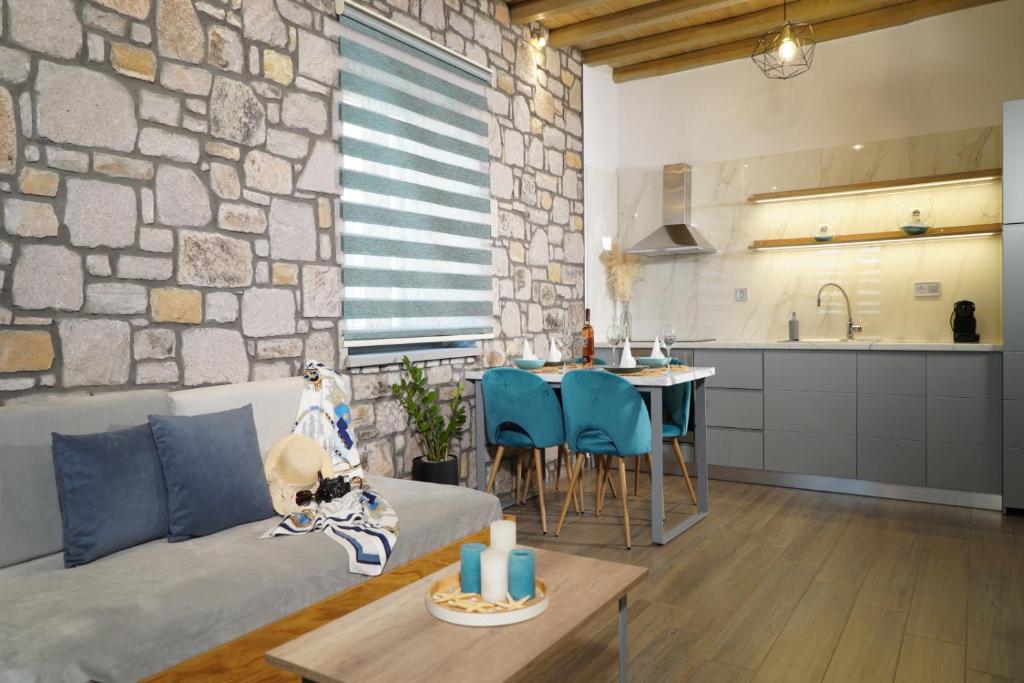 Kuchnia lub aneks kuchenny w obiekcie Lithoessa Luxury Apartments
