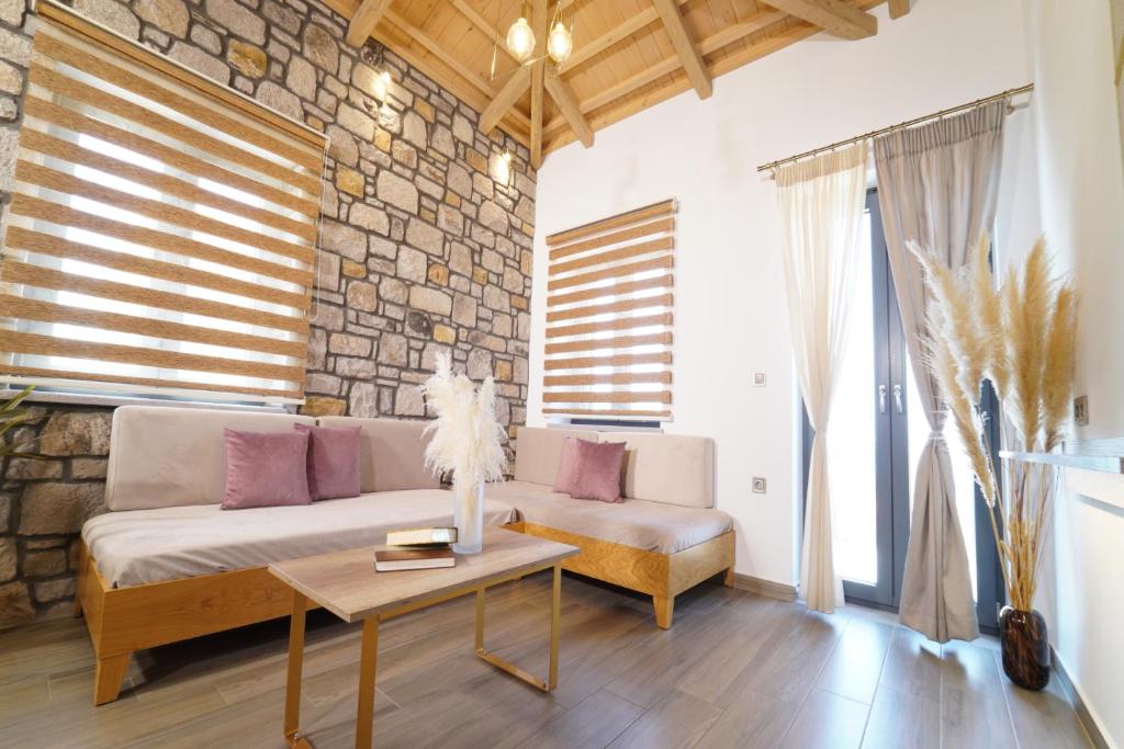 Część wypoczynkowa w obiekcie Lithoessa Luxury Apartments