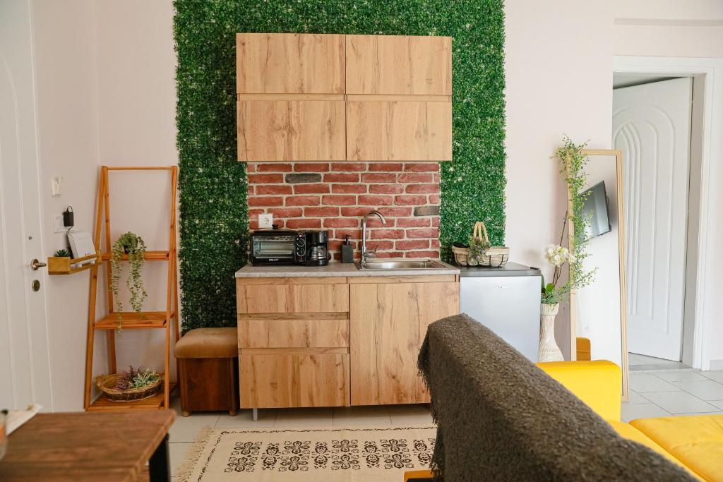 Kuchyň nebo kuchyňský kout v ubytování 'Anassa Residence