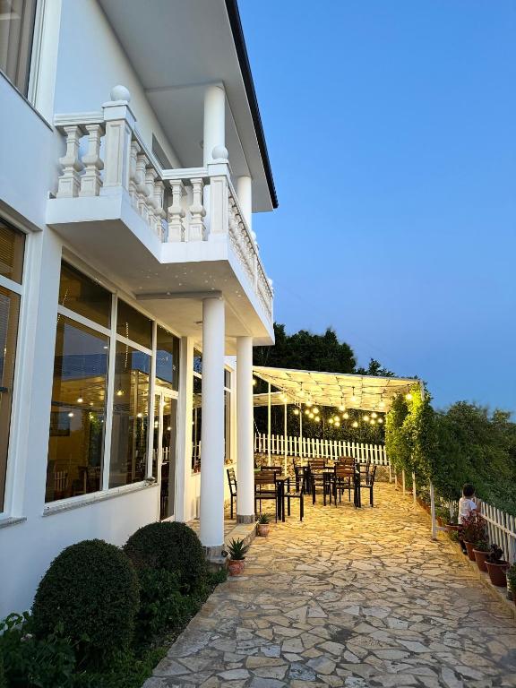 Balkón nebo terasa v ubytování Vila Horizont