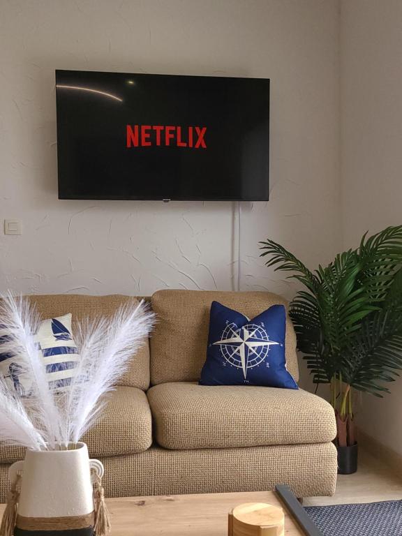TV a/nebo společenská místnost v ubytování Bista Eder