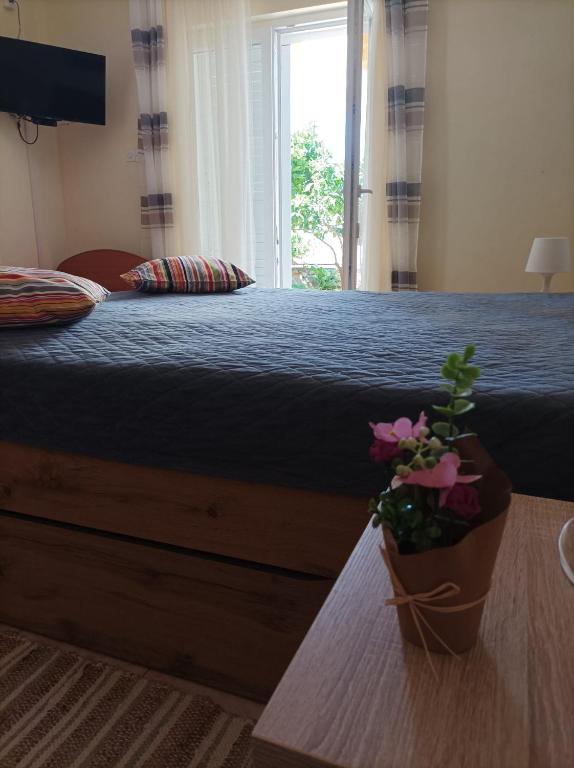 Postel nebo postele na pokoji v ubytování Dva lava