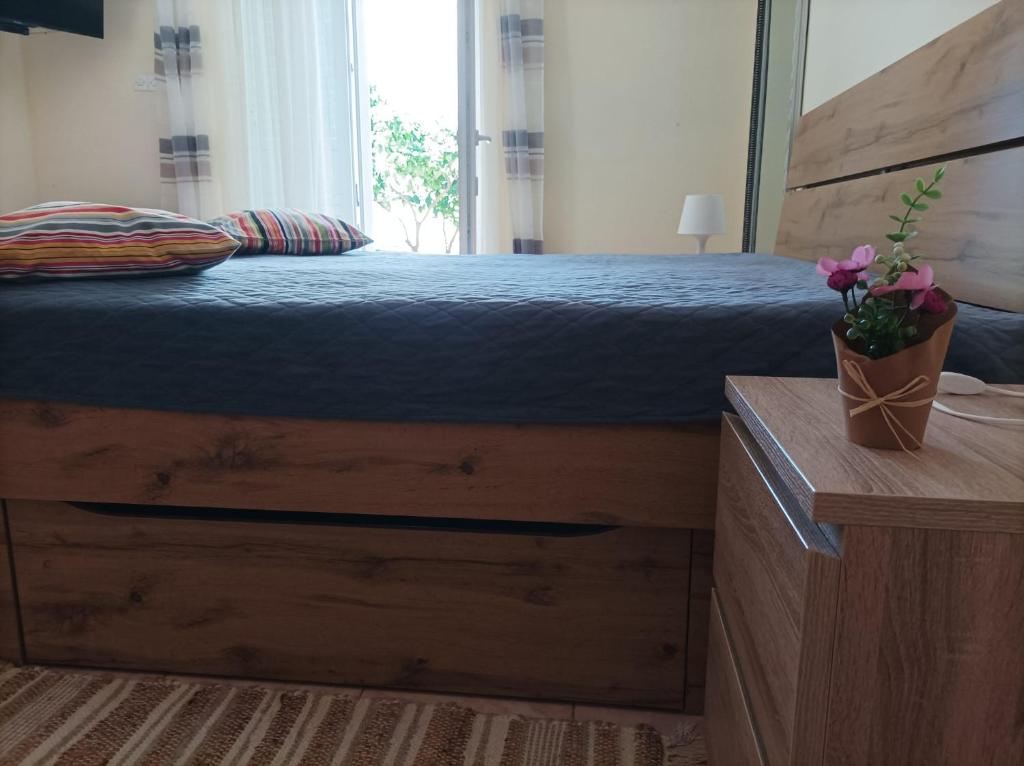 Postel nebo postele na pokoji v ubytování Dva lava