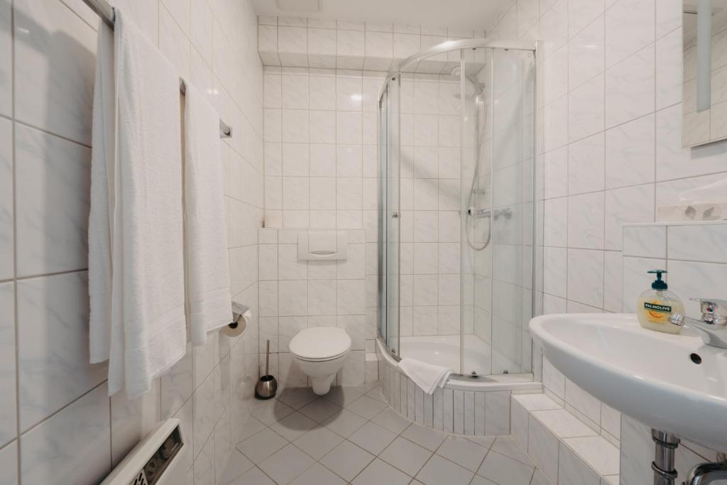 Koupelna v ubytování Hotel-Gasthof Zur Krone