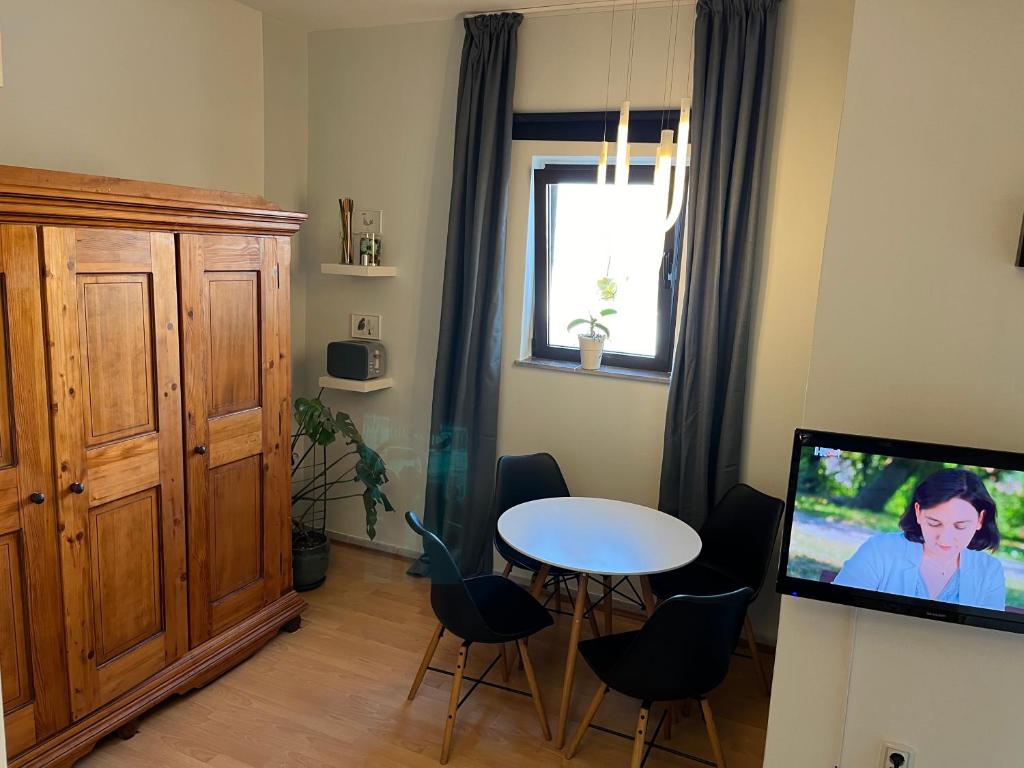 TV a/nebo společenská místnost v ubytování Apartments Porec
