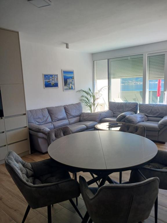 Posezení v ubytování Blue sky apartman