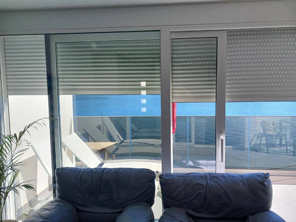 Posezení v ubytování Blue sky apartman