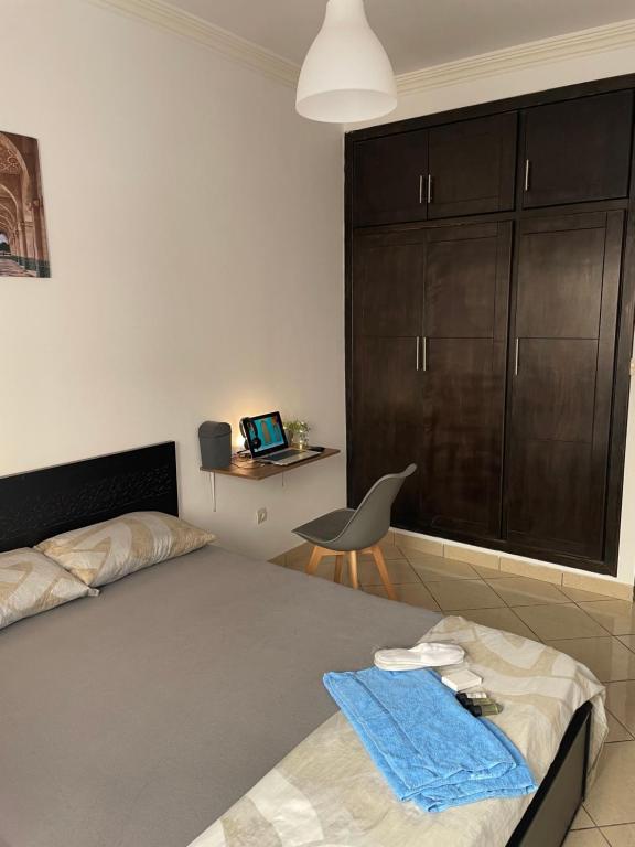 Postel nebo postele na pokoji v ubytování Oasis by Azur spacieux proche de la plage
