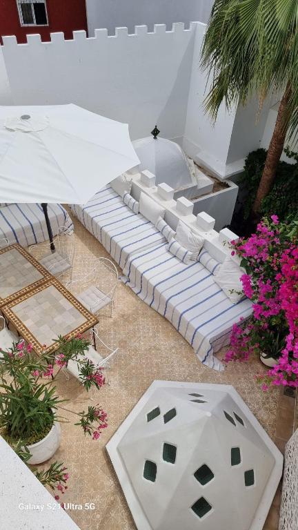Patio nebo venkovní prostory v ubytování Grande demeure de charme