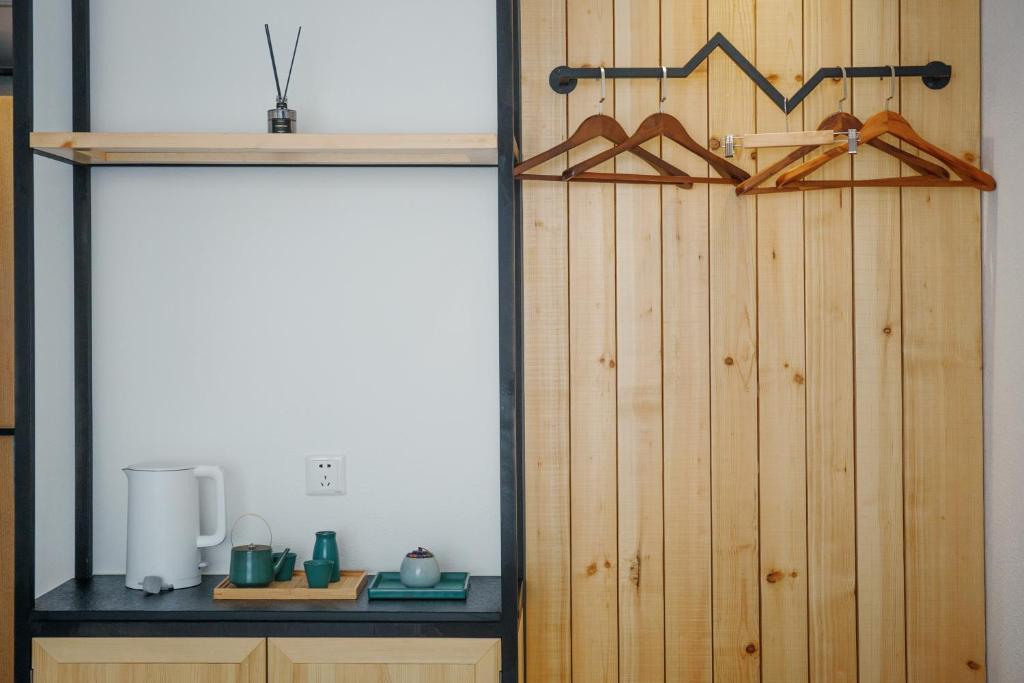 Kuchyň nebo kuchyňský kout v ubytování Xi'an Jasmine Boutique Inn