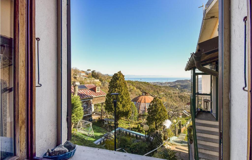 a view from a window of a house at 2 Bedroom Awesome Home In Vado Ligure in Vado Ligure