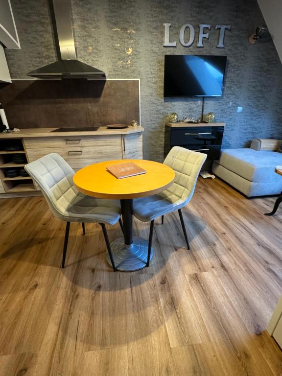 Posezení v ubytování Nieman‘s Loft
