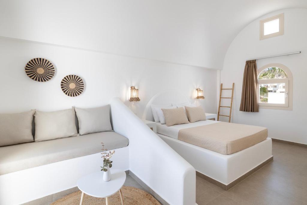 Posezení v ubytování Commercio Suites Santorini