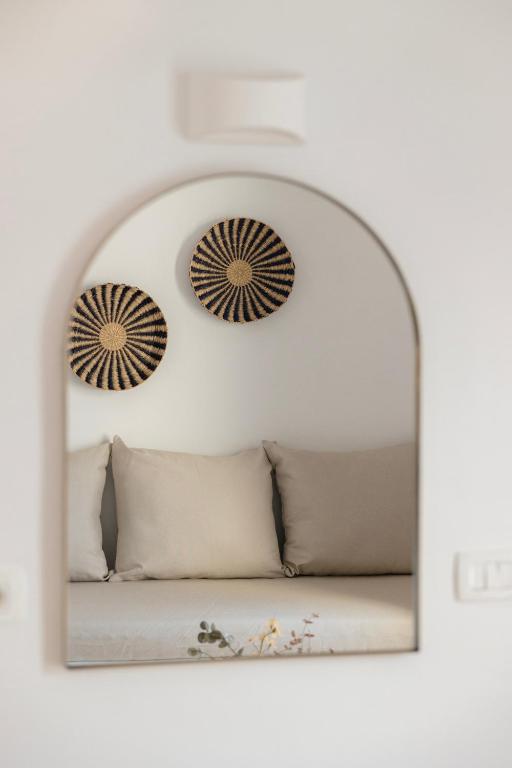 Posezení v ubytování Commercio Suites Santorini