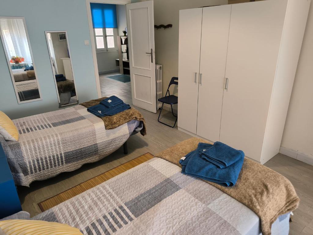 Postel nebo postele na pokoji v ubytování Tonos de Azul