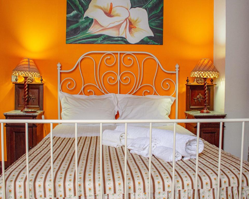 Casa das Fontesにあるベッド